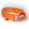 Szeroka obroża półzaciskowa - Martingale Pomarańczowa 4cm, Rozmiar 50 - Obwód szyi psa 40-50cm