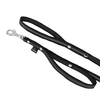 Smycz z odblaskiem z dodatkową rączką - Antislip Guard Leash Safe Czarna