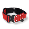 Szeroka obroża z klamrą Extreme - Extreme Buckle Red 5cm, Rozmiar M - Obwód szyi psa 38-46cm, Red minky