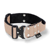 Szeroka obroża z klamrą Extreme - Extreme Buckle Beige