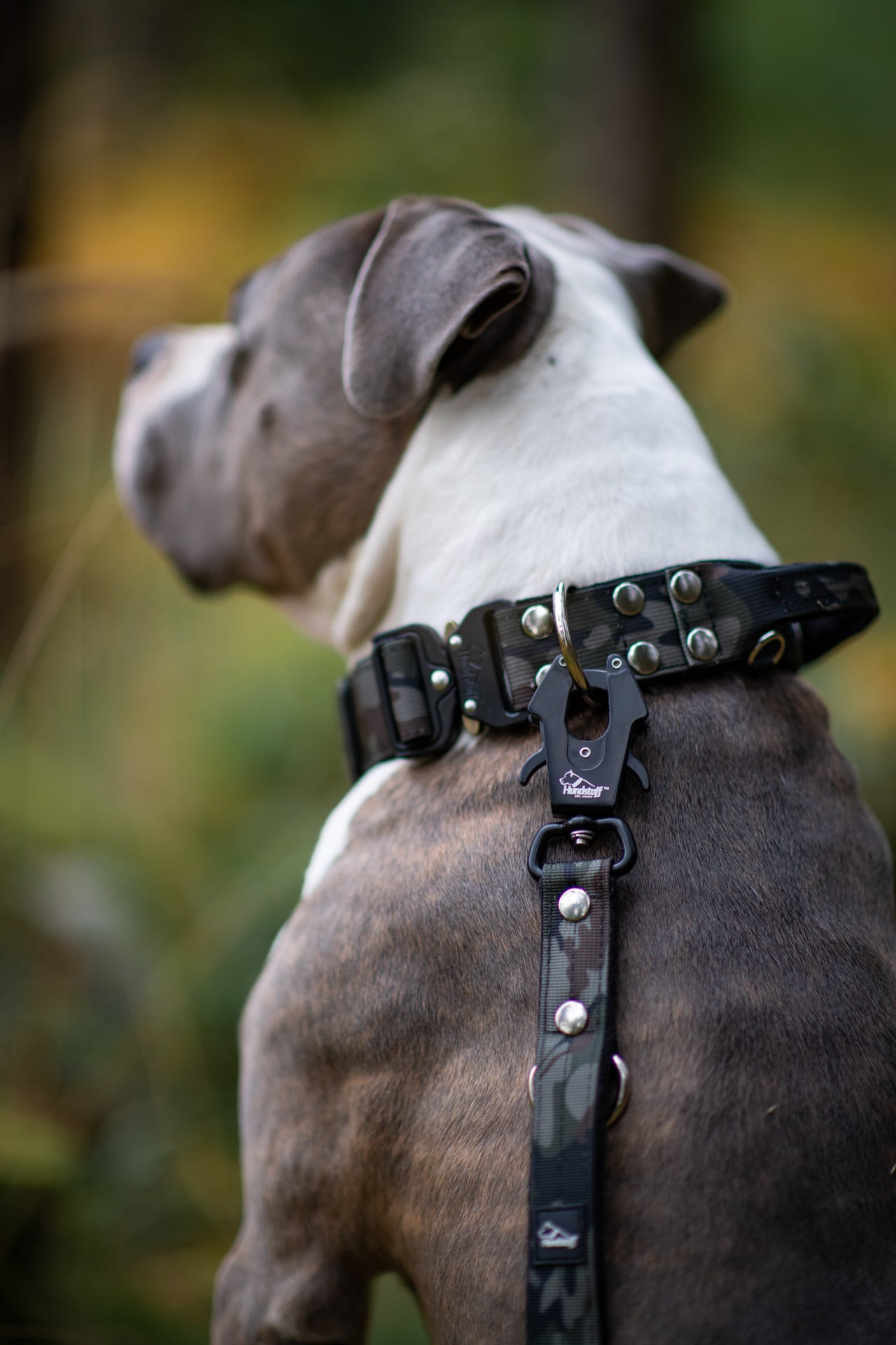 Smycz przepinana z dodatkową raczką - Multi Guard Leash Camo Black