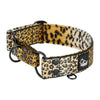 Szeroka obroża półzaciskowa - Martingale Leopard