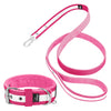 Active obroża i smycz z odblaskiem - Active Safe Set Rózowa