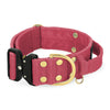 Szeroka obroża z klamrą Extreme - Extreme Buckle Golden Raspberry Red
