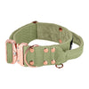 Szeroka obroża z klamrą extreme - Extreme Rose Buckle Olive Green
