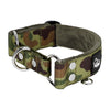 Szeroka obroża półzaciskowa - Martingale Camo Green