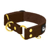 Szeroka obroża półzaciskowa – Martingale Dark Brown