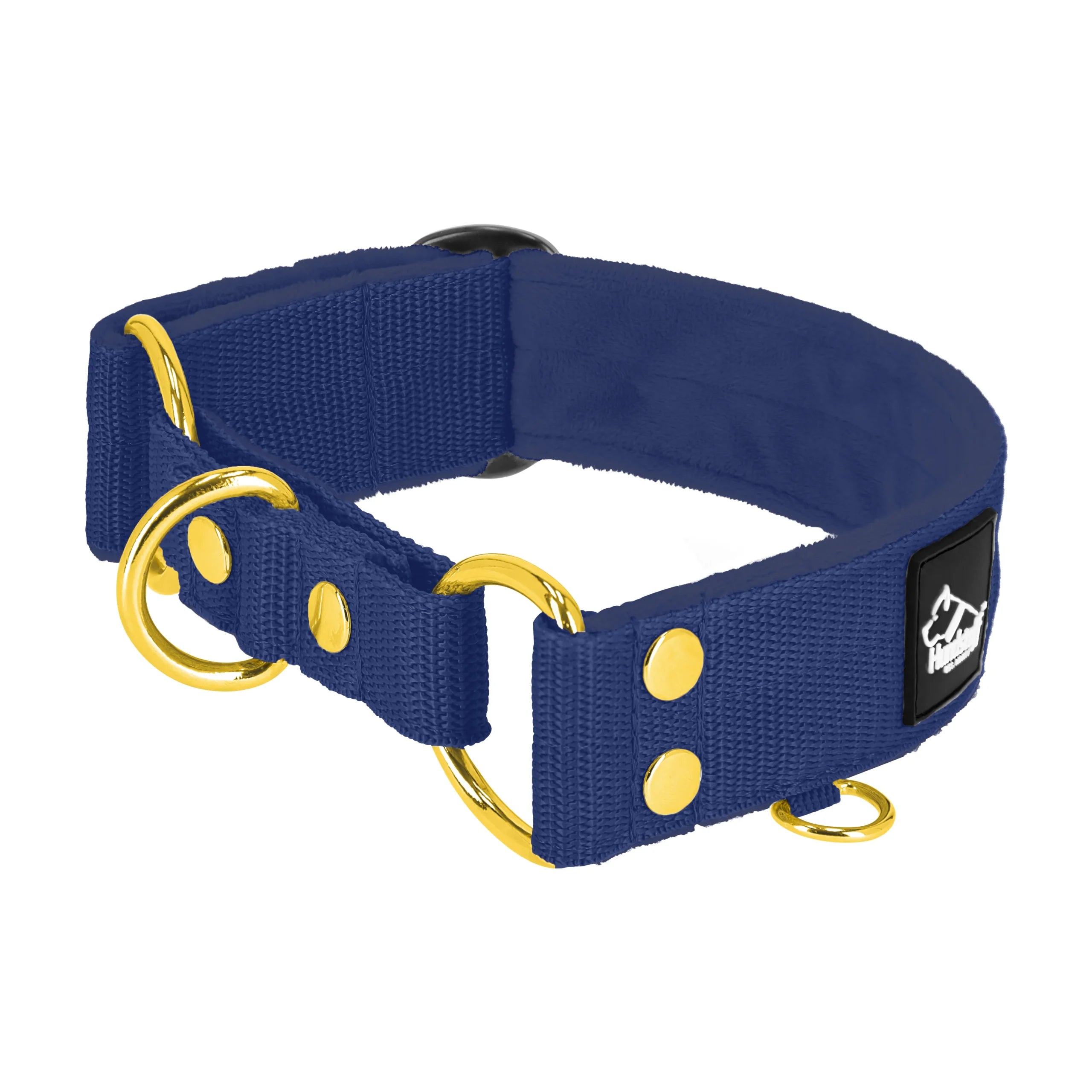 obroża_złota_navy_blue_1_min