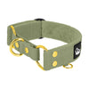 Szeroka obroża półzaciskowa - Martingale Golden Olive Green