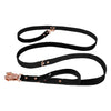 Smycz przepinana z dodatkową raczką - Multi Guard Leash Rose Edition Czarna