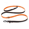 Smycz przepinana dla psa - Multi Leash Black Edition Pomarańczowa