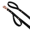 Smycz z dodatkową rączką - Guard Leash Rose Edition Czarna