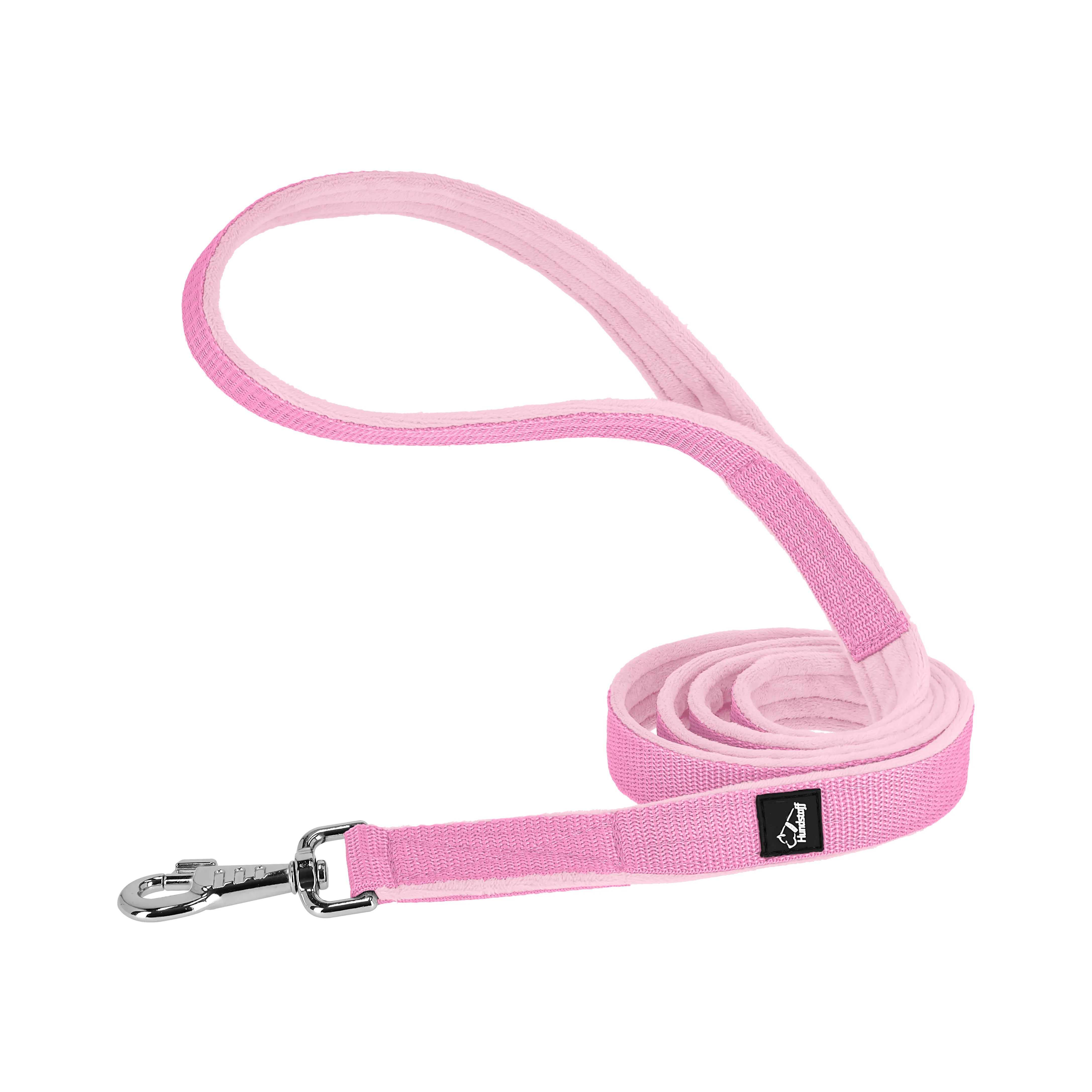Półzaciskowa obroża i smycz – Martingale Chian Set Baby Pink
