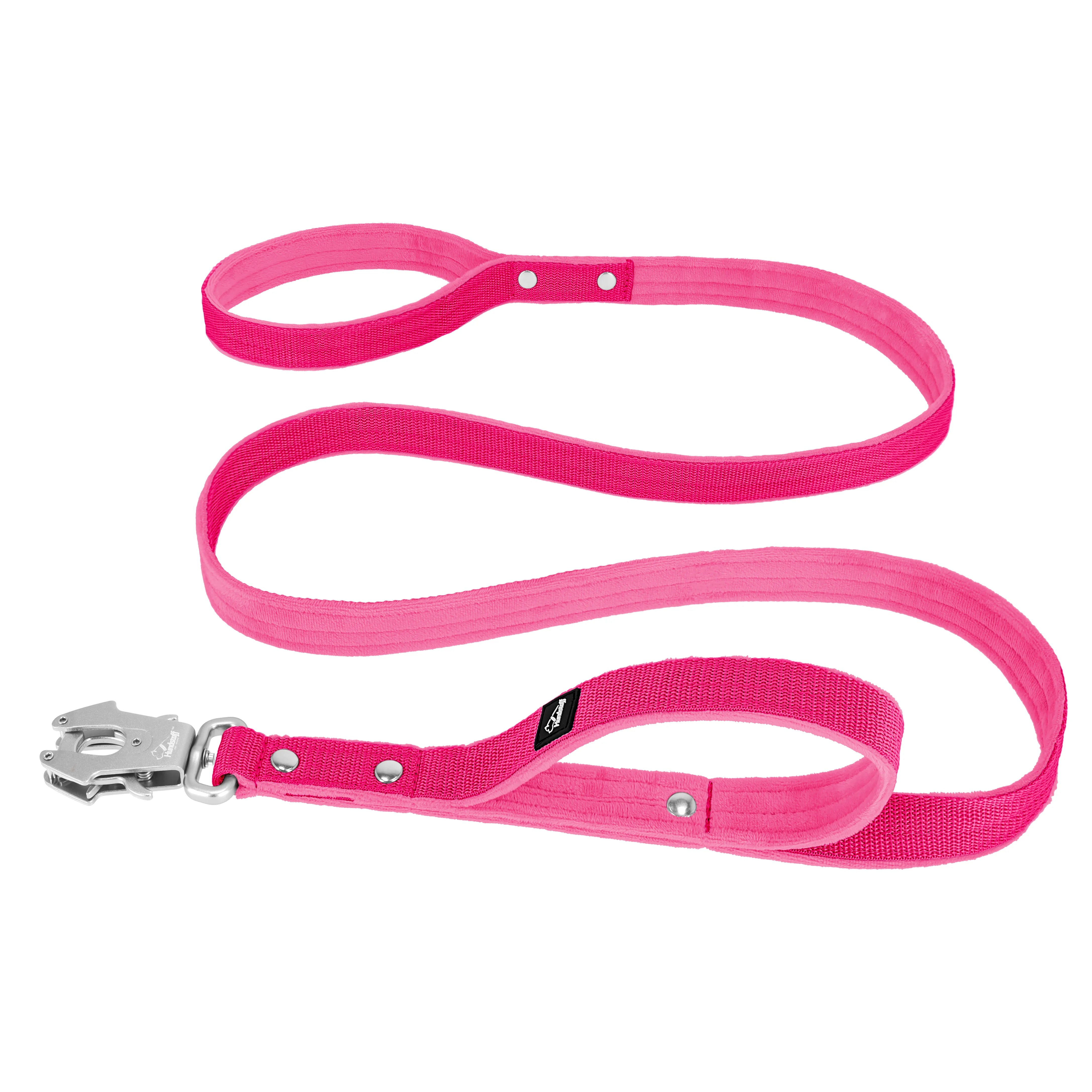 Smycz z dodatkową rączką - Guard Leash Różowa