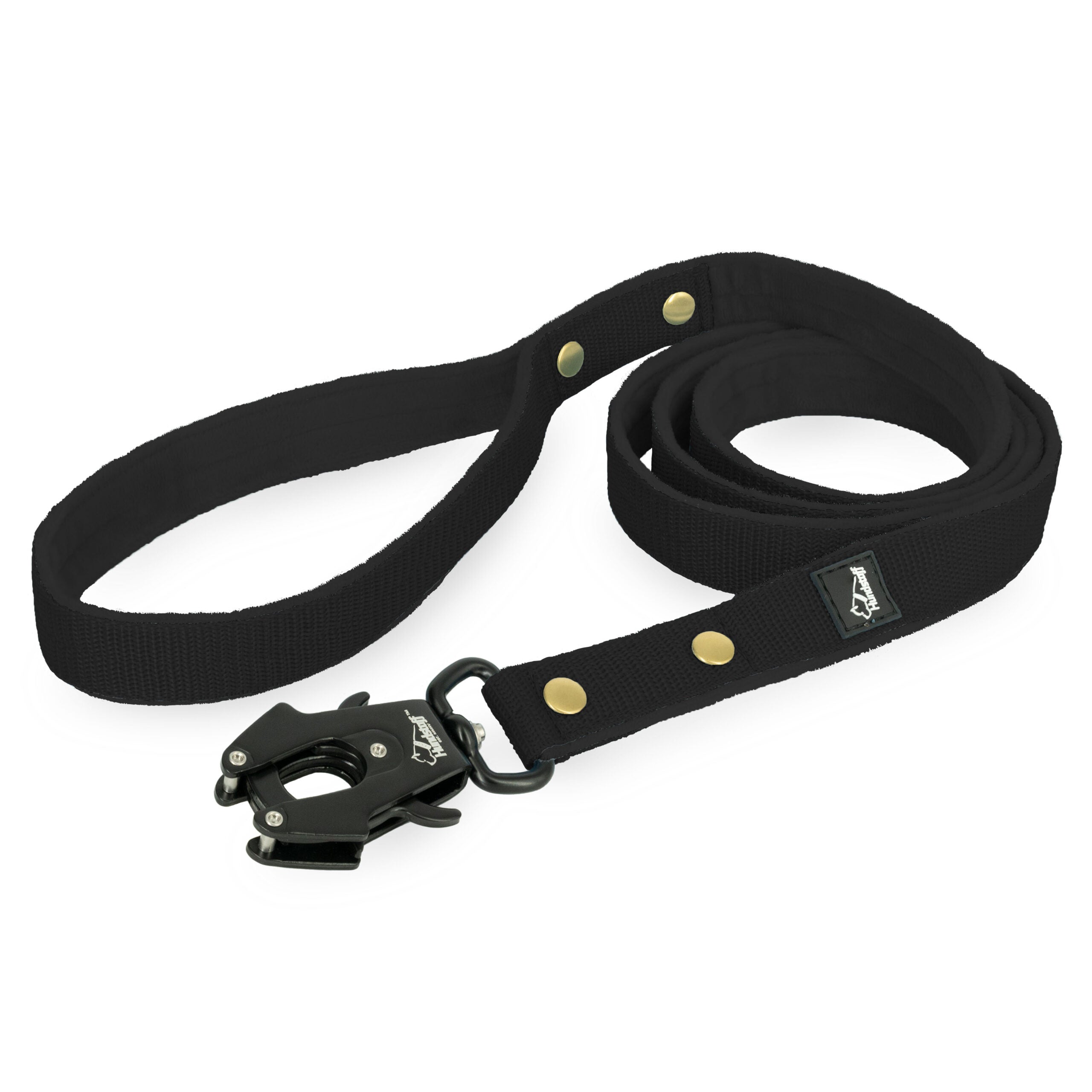 walk leash golden czarny