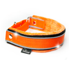 Obroża półzaciskowa z odblaskiem - Martingale Safe Pomarańczowa, Szerokość 4cm, Rozmiar 55 (Obwód szyi psa 45-55cm)