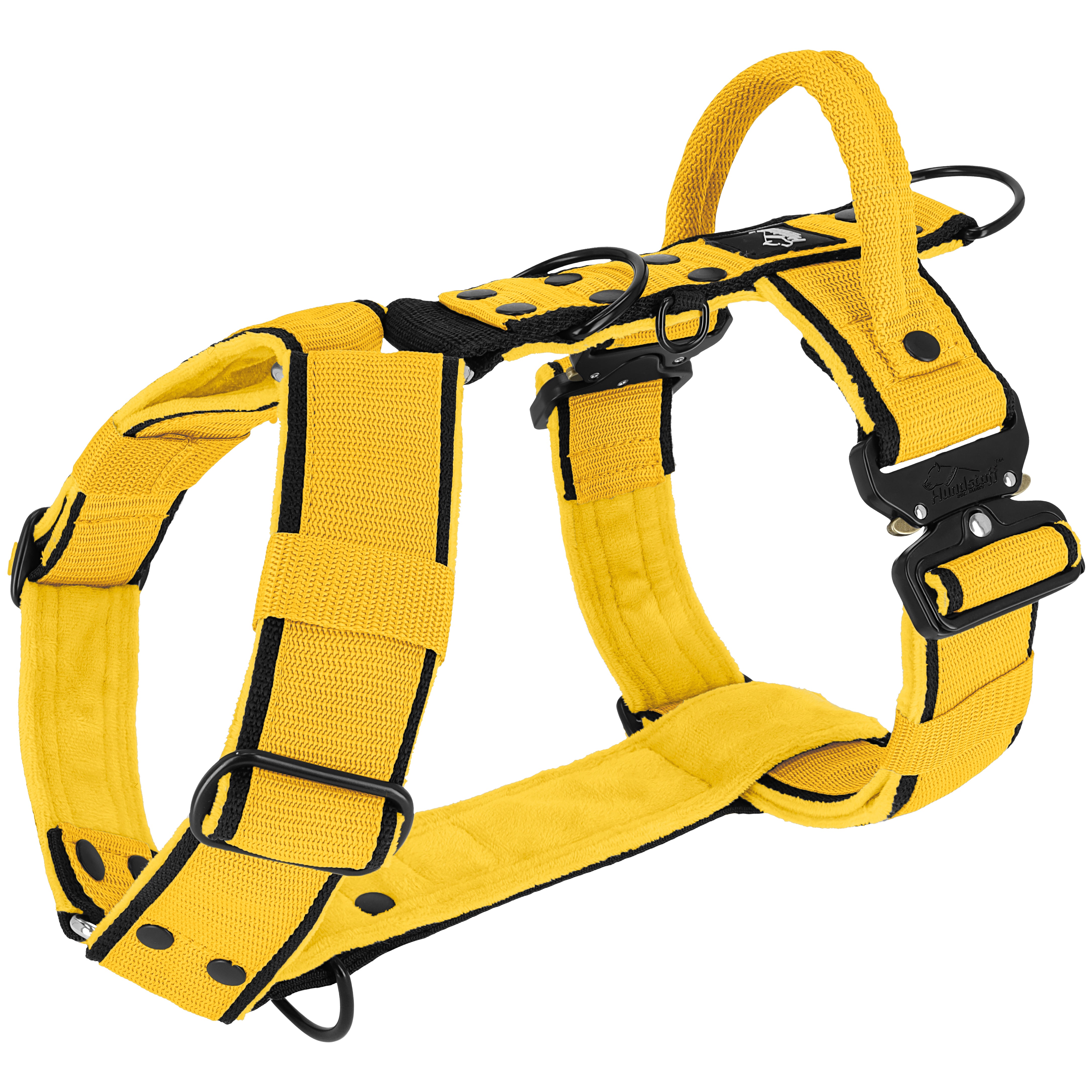 Szelki z szybką klamrą - Easy Walk Extreme Black Edition Żółta