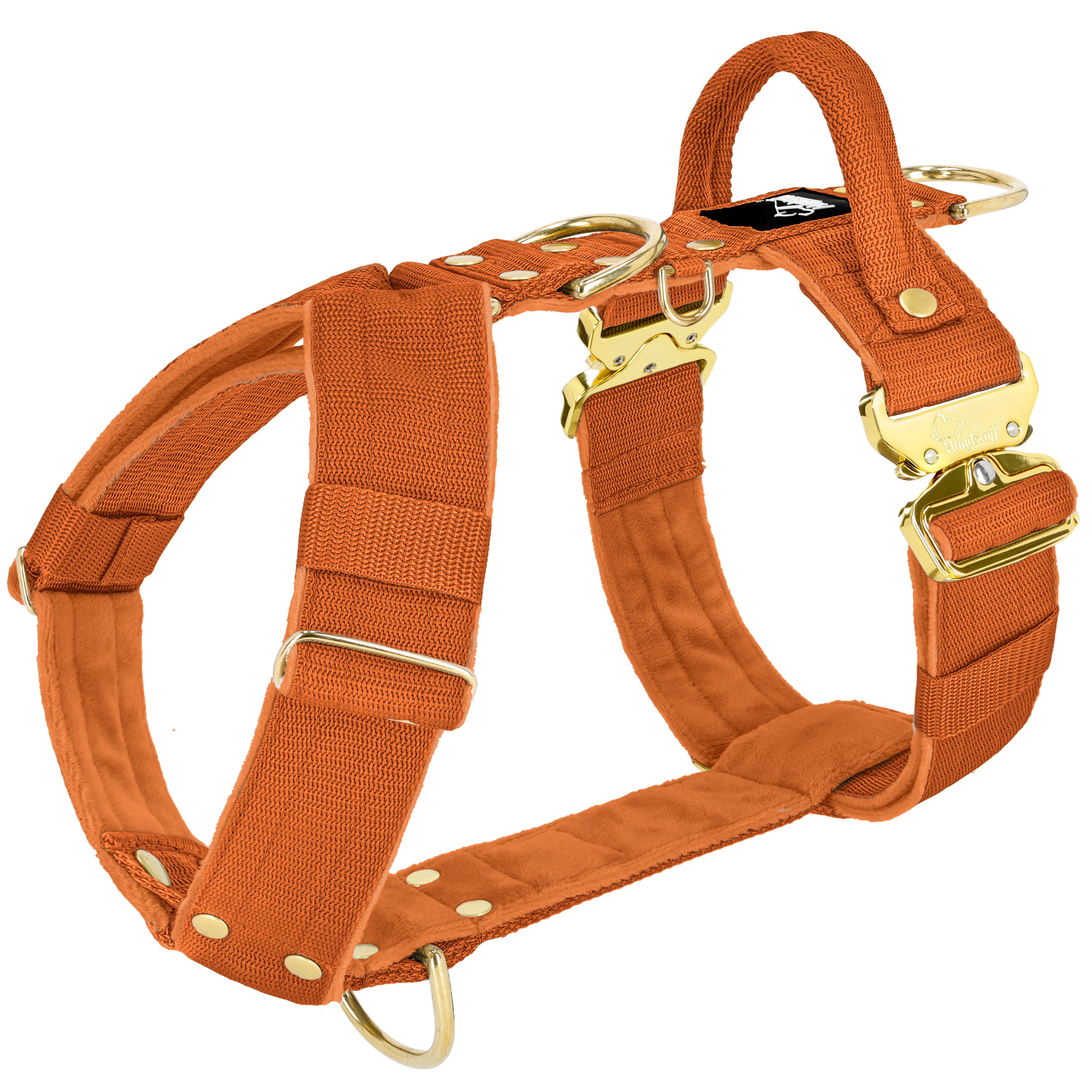 Szelki z szybką klamrą - Easy Walk Extreme Gold Buckle Burned Orange