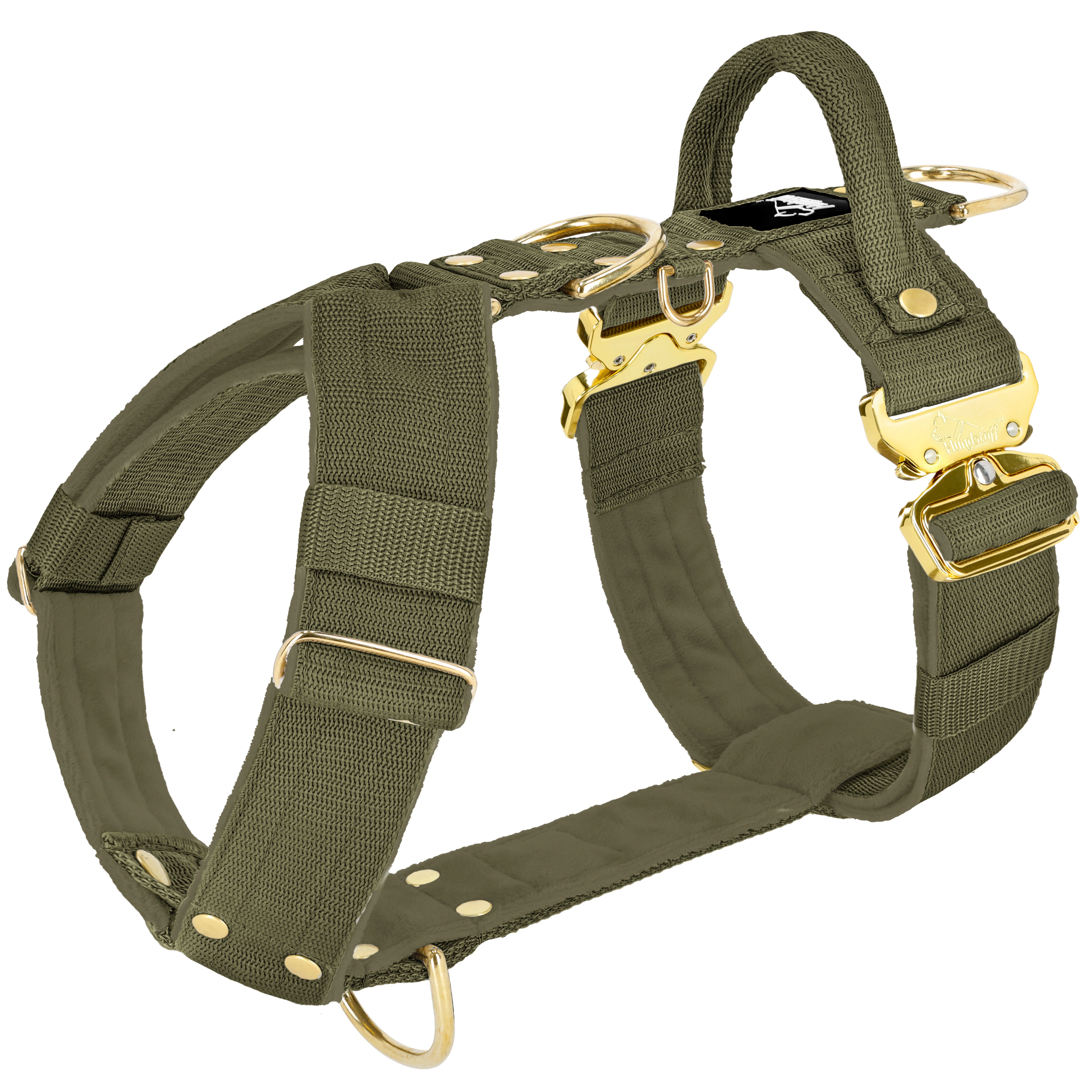 Szelki z szybką klamrą - Easy Walk Extreme Gold Buckle Khaki