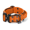 Szeroka obroża z klamrą extreme - Extreme Buckle Black Edition Pomarańczowa