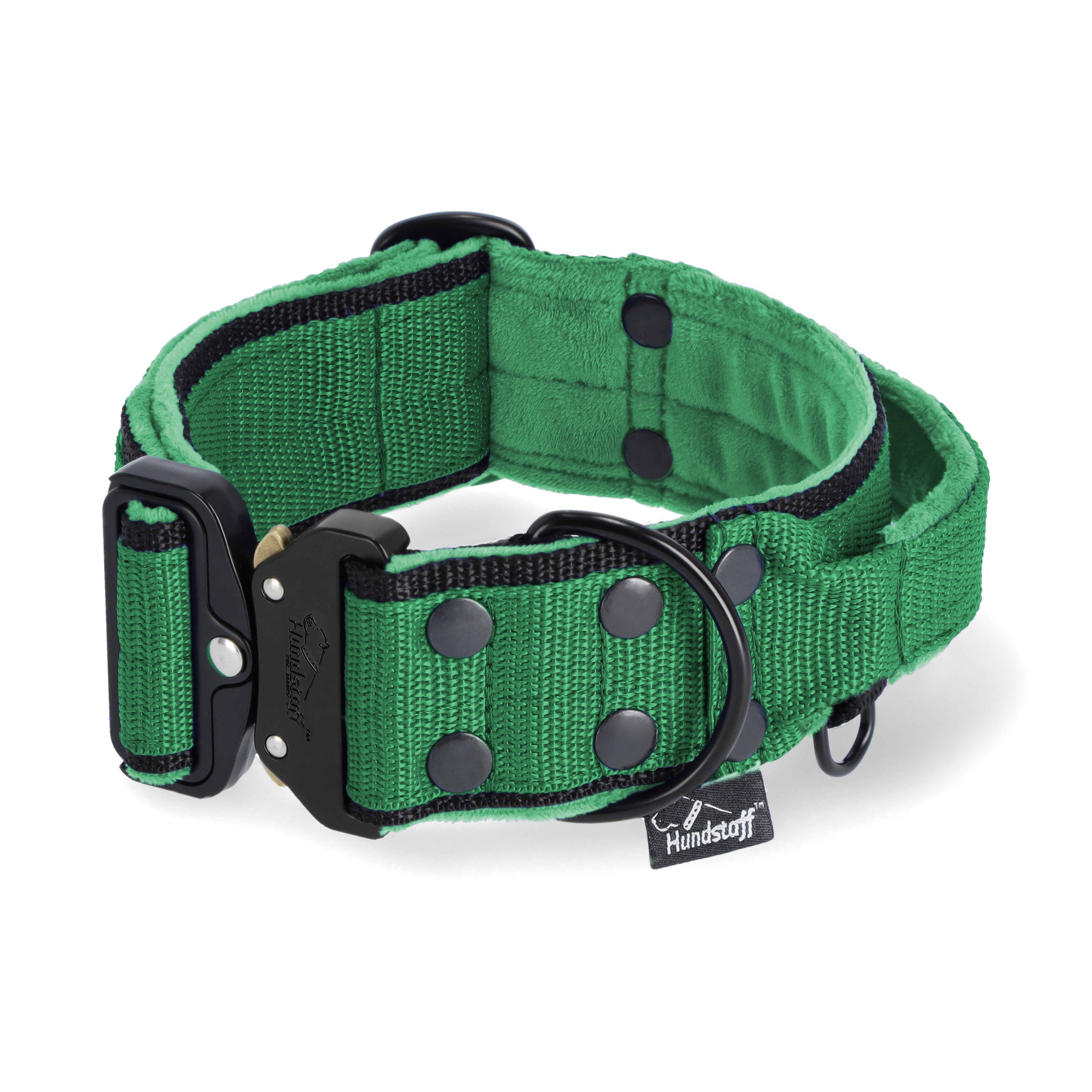 Szeroka obroża z klamrą extreme - Extreme Buckle Black Edition Zielona