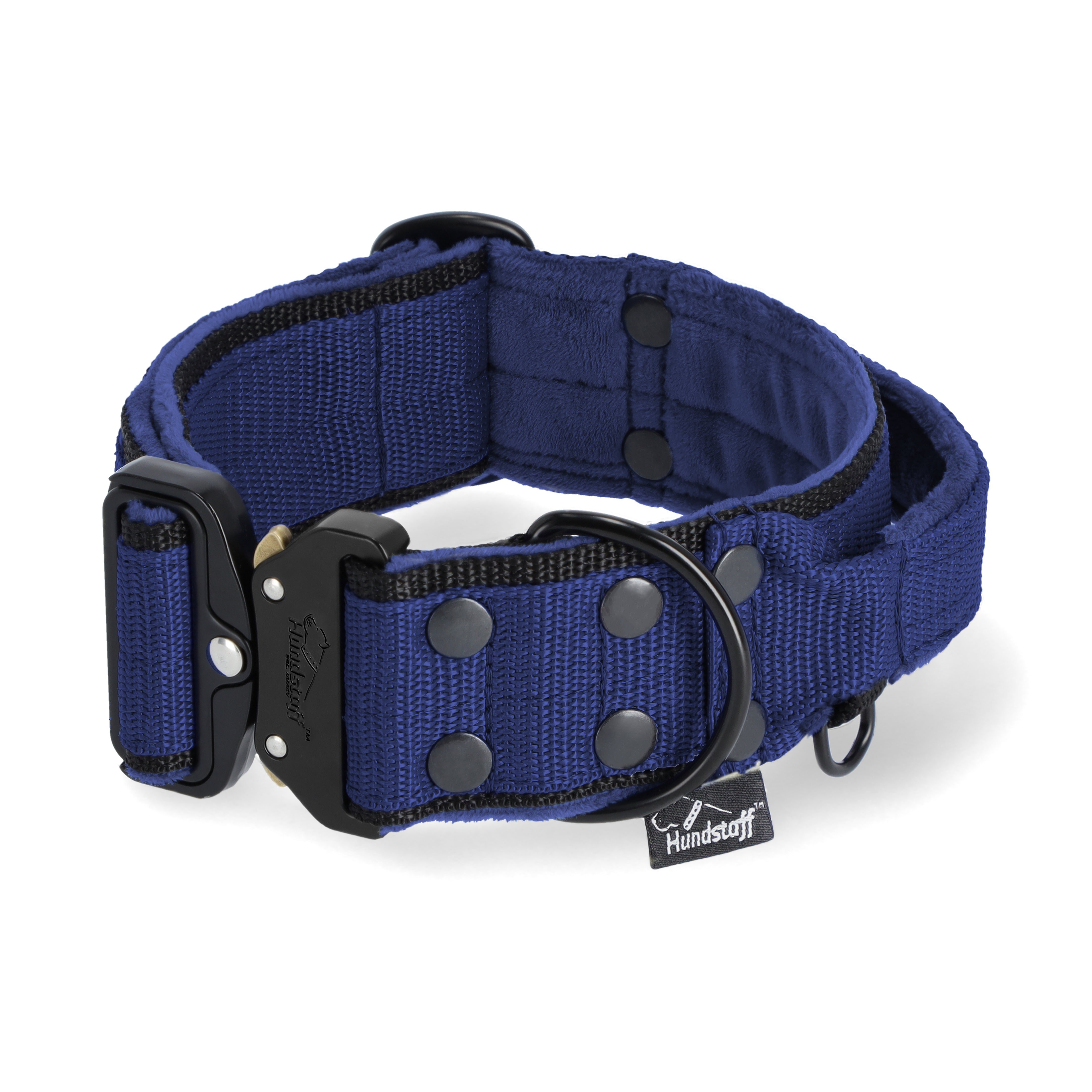 Szeroka obroża z klamrą extreme - Extreme Buckle Black Edition Navy Blue