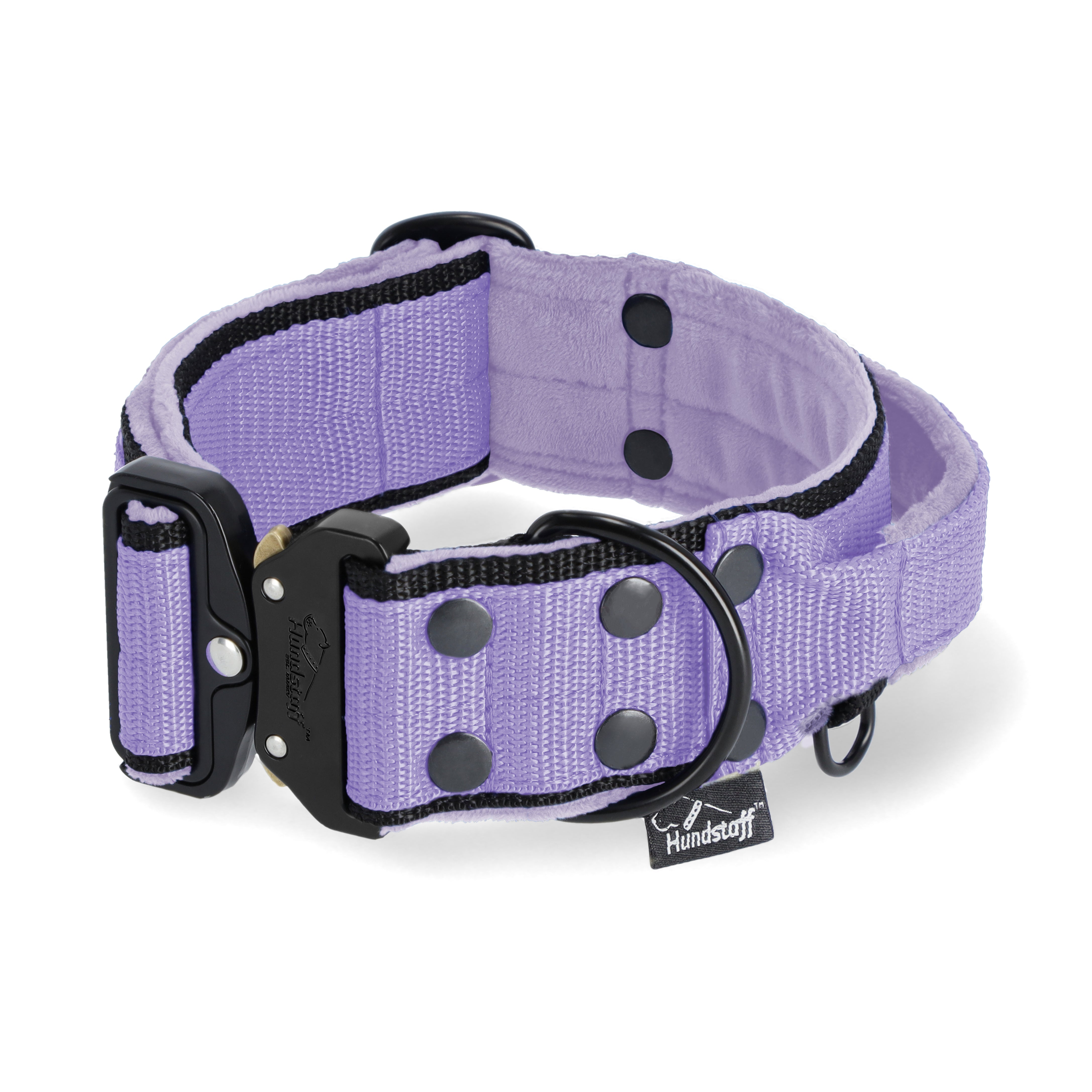Szeroka obroża z klamrą extreme - Extreme Buckle Black Edition Baby Purple