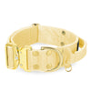 Szeroka obroża z klamrą extreme - Extreme Gold Buckle Gold Yellow