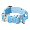 Szeroka obroża z klamrą extreme - Extreme Silver Buckle Baby Blue