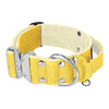 Szeroka obroża z klamrą extreme - Extreme Silver Buckle Baby Yellow