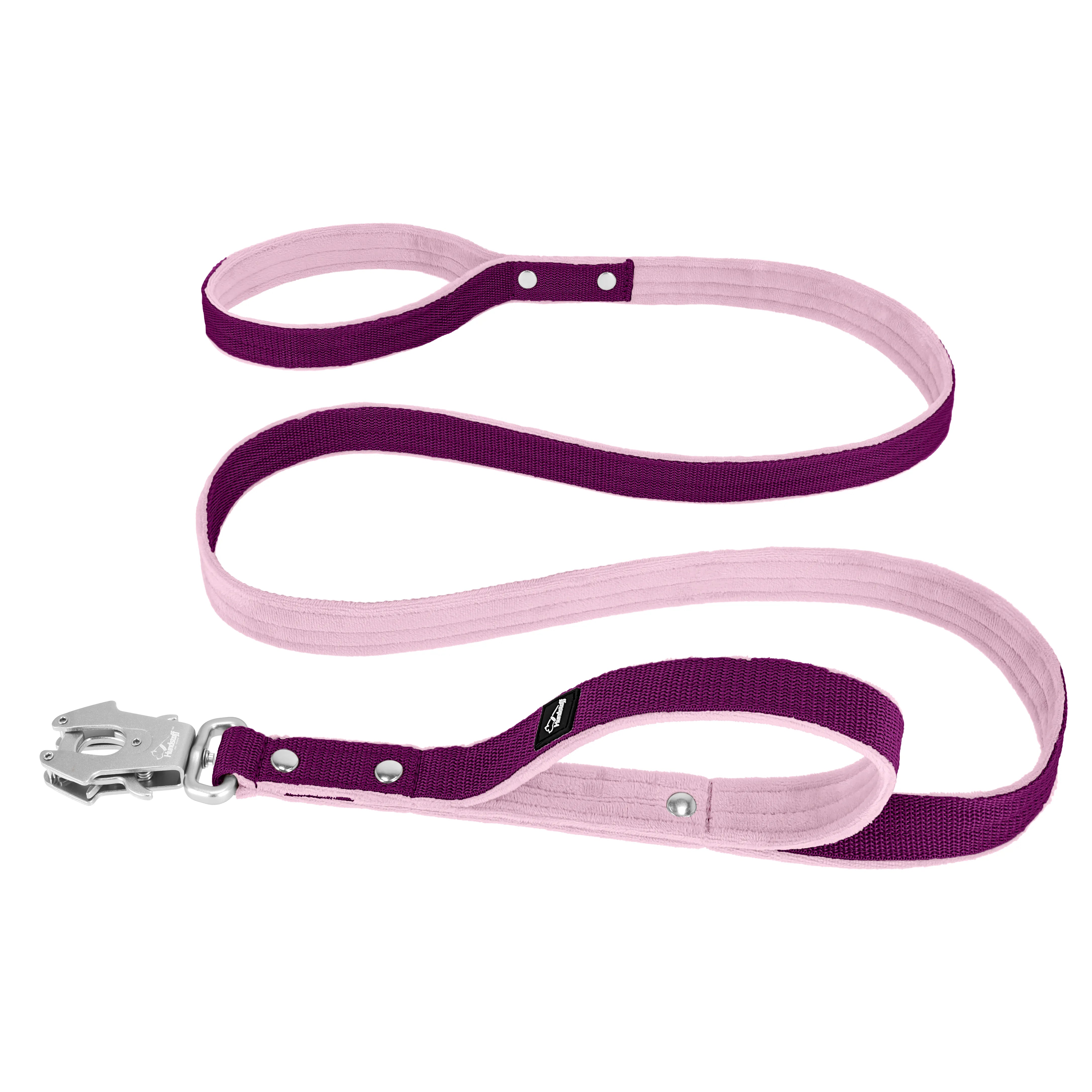 Smycz z dodatkową rączką - Guard Leash Śliwkowa